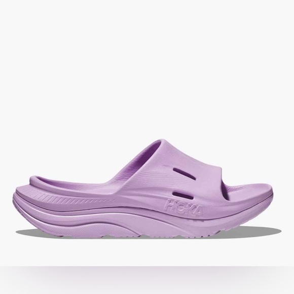 NEW Hoka Ora Recovery Unisex Slides 3 in Lilac Purple - Men’s 14/Women’s 16 - Picture 2 of 8